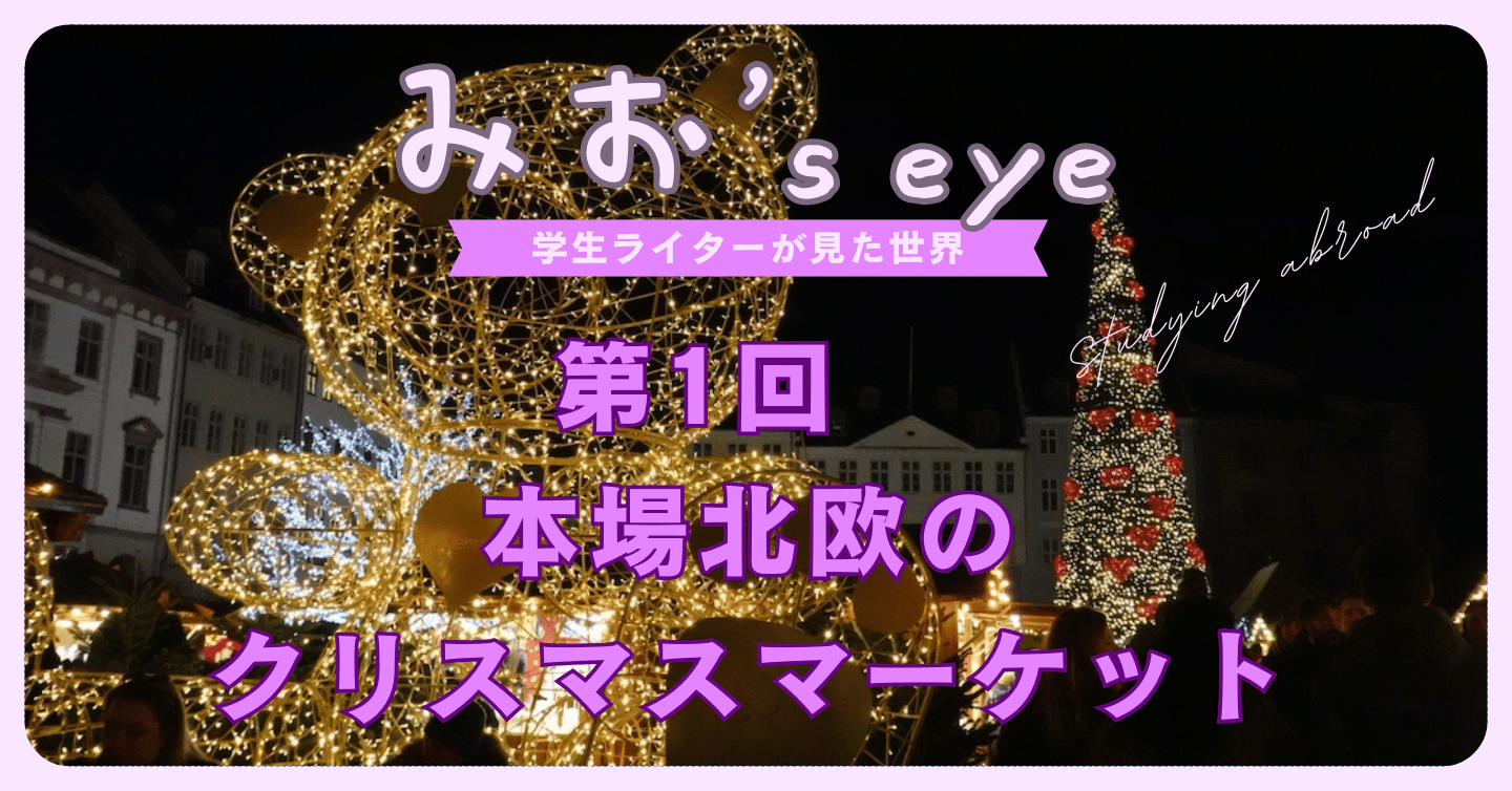 学生ライターが見た「本場のクリスマスマーケット」
