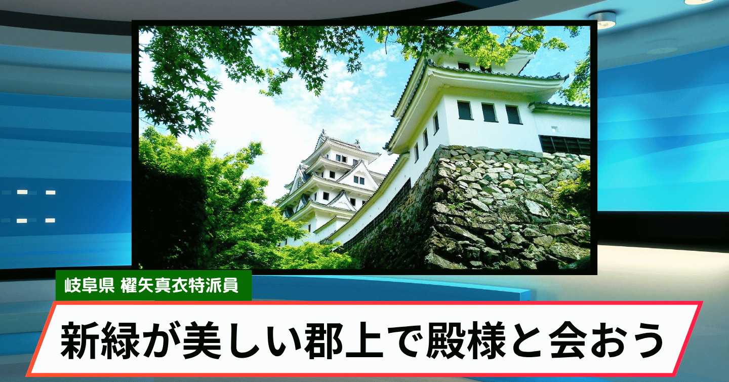 1年で最も美しい郡上八幡城へ。「積翠城 新緑まつり」が開催