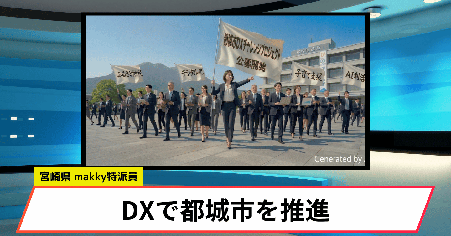 AIやIoTで街を活性化！ 都城市DXチャレンジプロジェクトの公募を開始