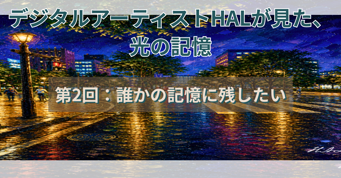 “上手く描く”より、“誰かの記憶に残る絵を描きたい”と思った夜