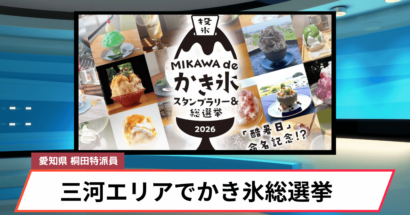 ひんやりスイーツで酷暑を乗り切ろう！ 蒲郡・西尾・碧南で「三河のかき氷総選挙」